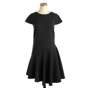 J. Crew Flounce Dress in Super 120s Wool, Size 6P